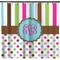 Stripes & Dots Shower Curtain (Personalized)