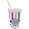 Stripes & Dots Sippy Cup with Straw (Personalized)