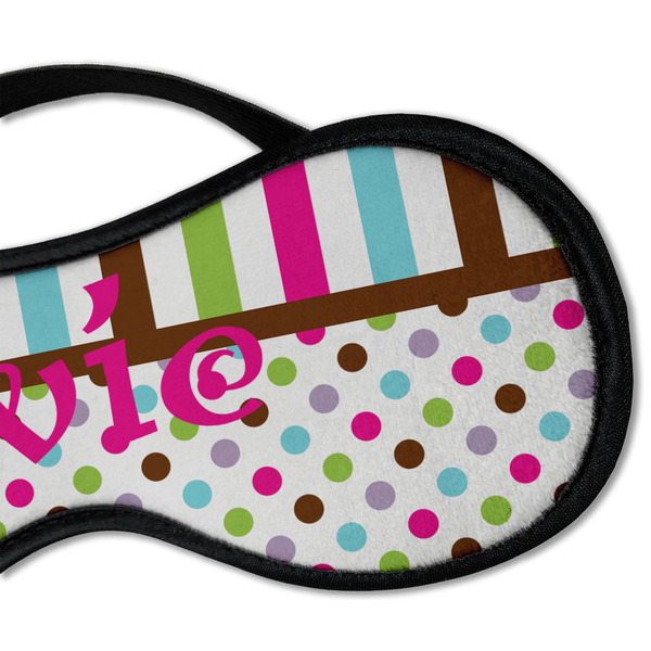 Stripes & Dots Sleeping Eye Mask - DETAIL Large