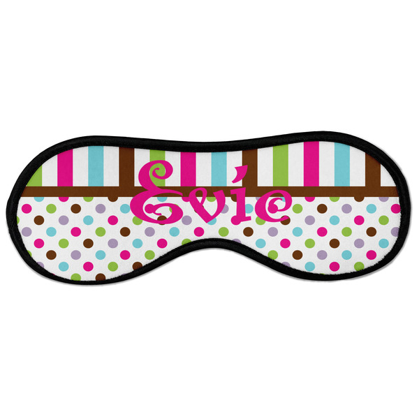 Stripes & Dots Sleeping Eye Mask - Front Large