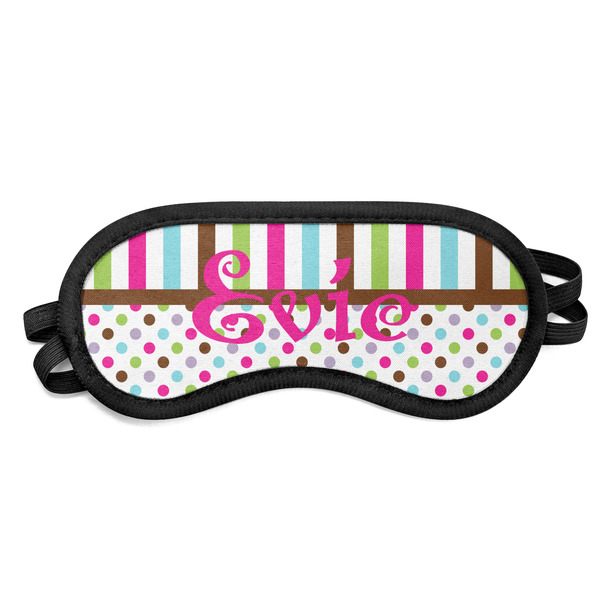 Custom Stripes & Dots Sleeping Eye Mask (Personalized)