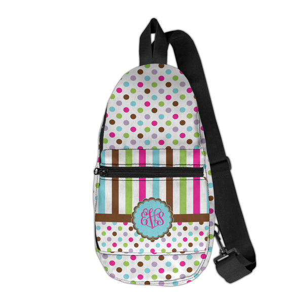 Custom Stripes & Dots Sling Bag (Personalized)