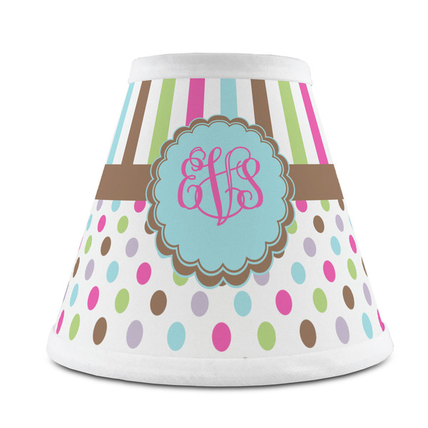 Custom Stripes & Dots Chandelier Lamp Shade (Personalized)