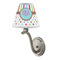 Stripes & Dots Small Chandelier Lamp - LIFESTYLE (on wall lamp)