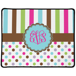 Stripes & Dots Large Gaming Mouse Pad - 12.5" x 10" (Personalized)