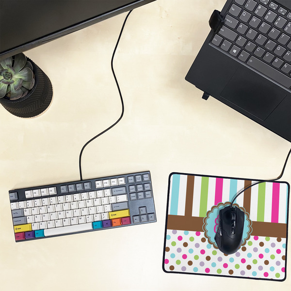 Stripes & Dots Small Gaming Mats - LIFESTYLE