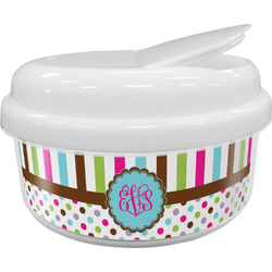 Stripes & Dots Snack Container (Personalized)