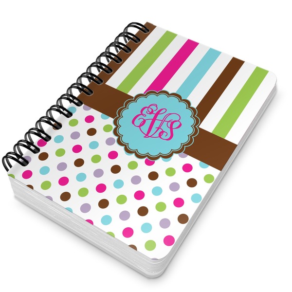 Stripes & Dots Spiral Journal 5 x 7 - Main