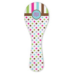 Stripes & Dots Ceramic Spoon Rest (Personalized)