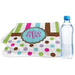Stripes & Dots Sports & Fitness Towel (Personalized)