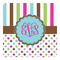 Stripes & Dots Square Decal