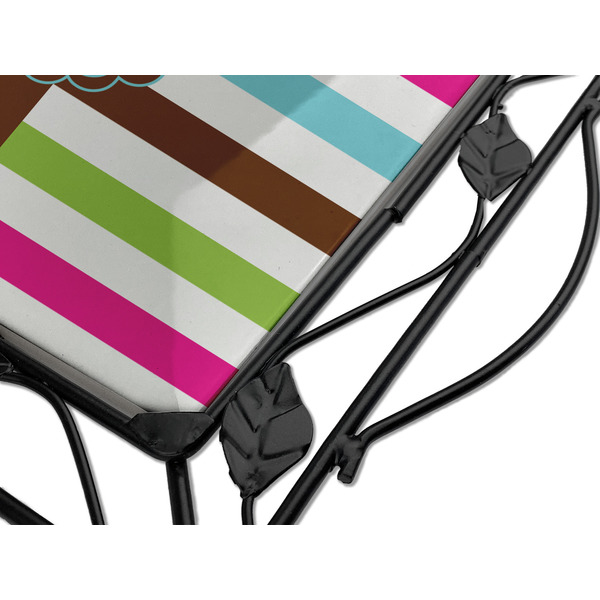 Stripes & Dots Square Trivet - Detail