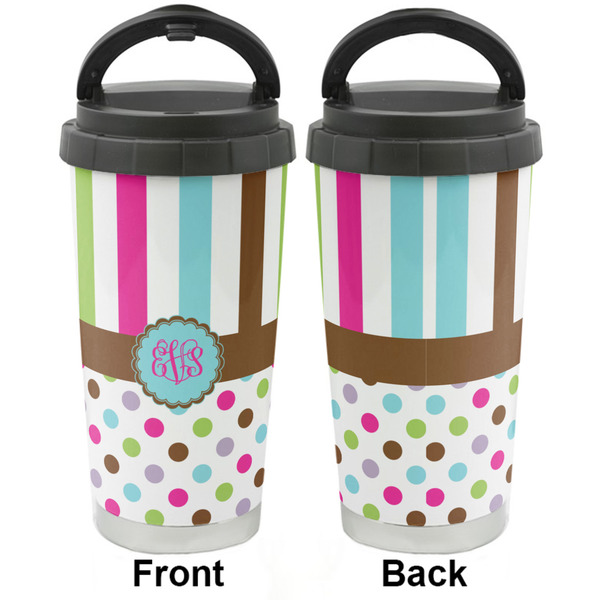 Stripes & Dots Stainless Steel Travel Cup - Apvl