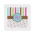 Stripes & Dots Cocktail Napkins (Personalized)