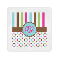 Stripes & Dots Standard Cocktail Napkins (Personalized)