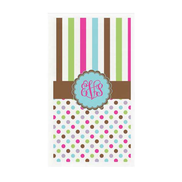 Custom Stripes & Dots Guest Towels - Full Color - Standard (Personalized)