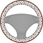 Stripes & Dots Steering Wheel Cover (Personalized)