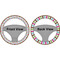 Stripes & Dots Steering Wheel Cover- Front and Back