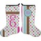 Stripes & Dots Holiday Stocking - Double-Sided - Neoprene (Personalized)