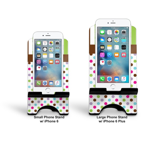 Stripes & Dots Stylized Phone Stand - Comparison