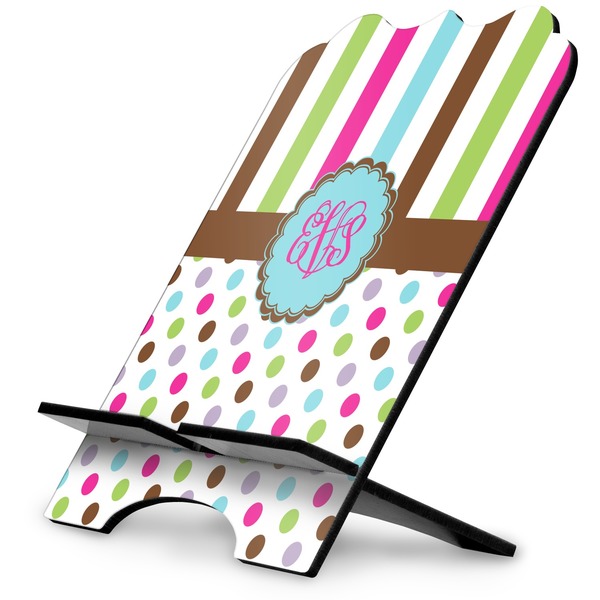Custom Stripes & Dots Stylized Tablet Stand (Personalized)