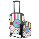 Stripes & Dots Kids 2-Piece Luggage Set - Suitcase & Backpack (Personalized)