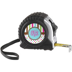 Stripes & Dots Tape Measure (25 ft) (Personalized)