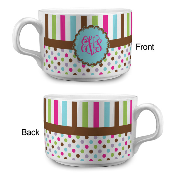 Stripes & Dots Tea Cup - Single Apvl