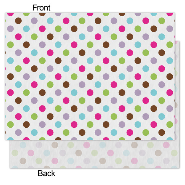 Stripes & Dots Tissue Paper - Heavyweight - Medium - Front & Back