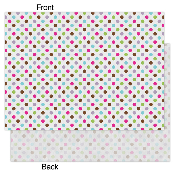 Stripes & Dots Tissue Paper - Lightweight - Large - Front & Back