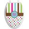 Stripes & Dots Toilet Seat Decal - Elongated (Personalized)