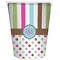 Stripes & Dots Waste Basket - Double Sided (White) (Personalized)