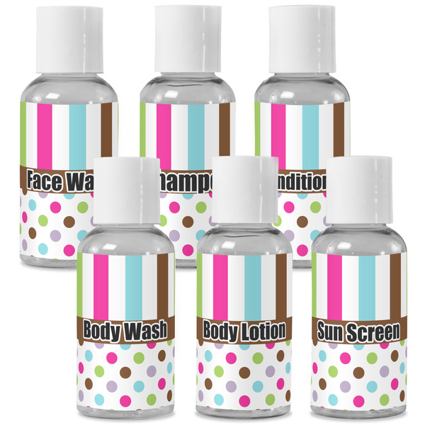 Custom Stripes & Dots Travel Bottles (Personalized)