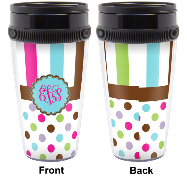 Stripes & Dots Travel Mug Approval (Personalized)