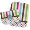 Stripes & Dots Burp Cloths - Fleece - Set of 2 w/ Monogram