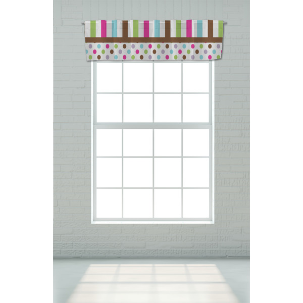 Stripes & Dots Valance - On window