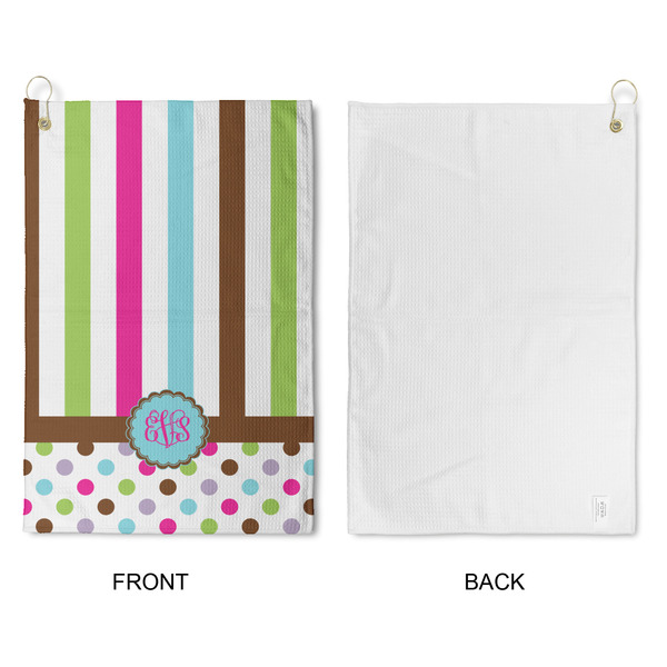 Stripes & Dots Waffle Weave Golf Towel - Approval