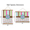 Stripes & Dots Wall Hanging Tapestries - Parent/Sizing