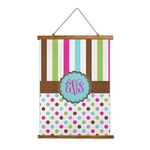 Stripes & Dots Wall Hanging Tapestry (Personalized)
