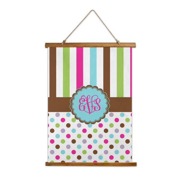 Custom Stripes & Dots Wall Hanging Tapestry (Personalized)