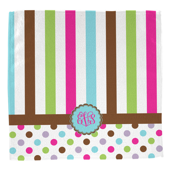 Stripes & Dots Washcloth - Front - No Soap