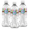 Stripes & Dots Water Bottle Labels - Front View