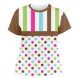 Stripes & Dots Women's Crew T-Shirt