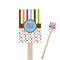 Stripes & Dots Rectangle Wooden Stir Sticks (Personalized)