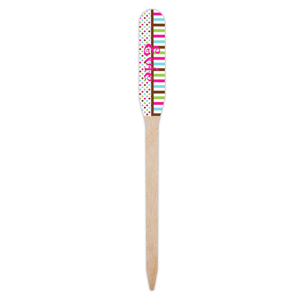 Stripes & Dots Wooden Food Pick - Paddle - Single Pick