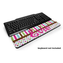 Stripes & Dots Keyboard Wrist Rest (Personalized)