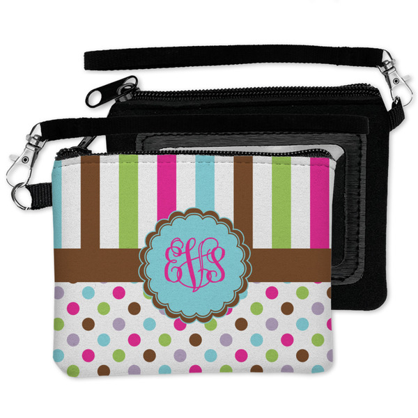 Stripes & Dots Wristlet ID Cases - MAIN
