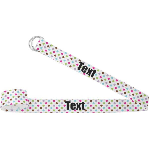 Custom Stripes & Dots Yoga Strap (Personalized)