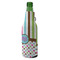 Stripes & Dots Zipper Bottle Cooler - ANGLE (bottle)