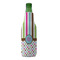 Stripes & Dots Zipper Bottle Cooler - FRONT (bottle)